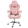 Вибромассажное кресло Calviano Nero pink plush