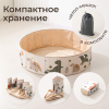 Сухой бассейн для шариков UNIX Kids Dino / Дино 100 см зеленый (без шариков)