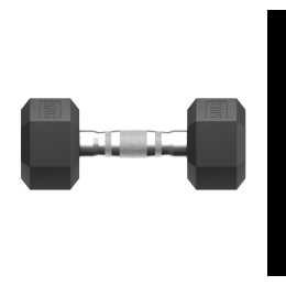 Гантель гексагональная UNIX Fit обрезиненная 5 кг / шт.