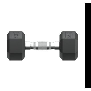 Гантель гексагональная UNIX Fit обрезиненная 5 кг / шт.