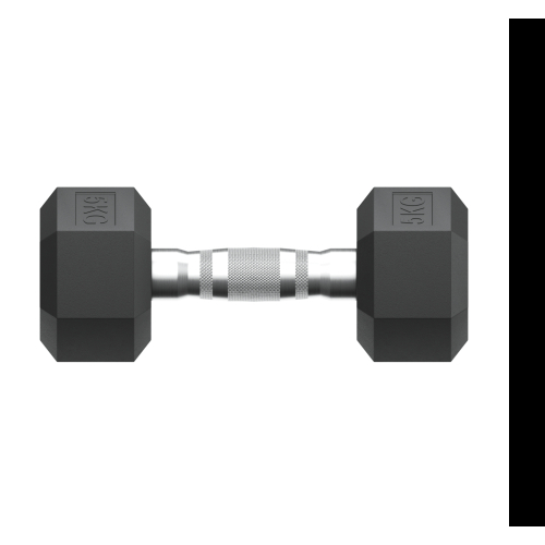 Гантель гексагональная UNIX Fit обрезиненная 5 кг / шт.