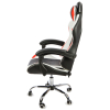 Вибромассажное кресло Calviano ASTI ULTIMATO black/white/red