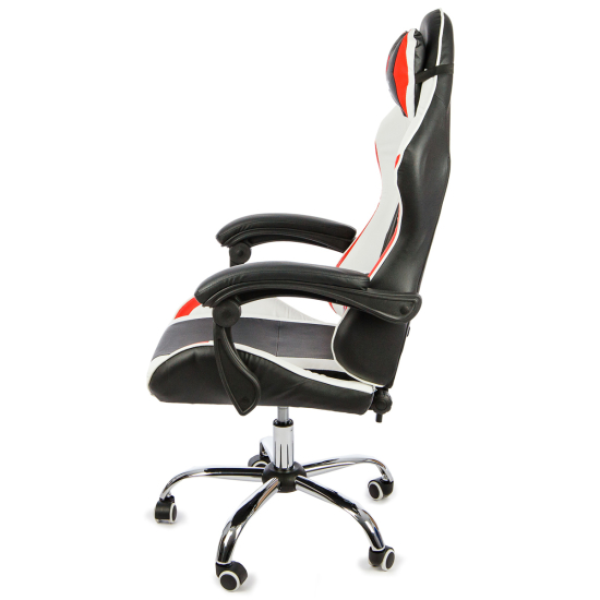 Вибромассажное кресло Calviano ASTI ULTIMATO black/white/red