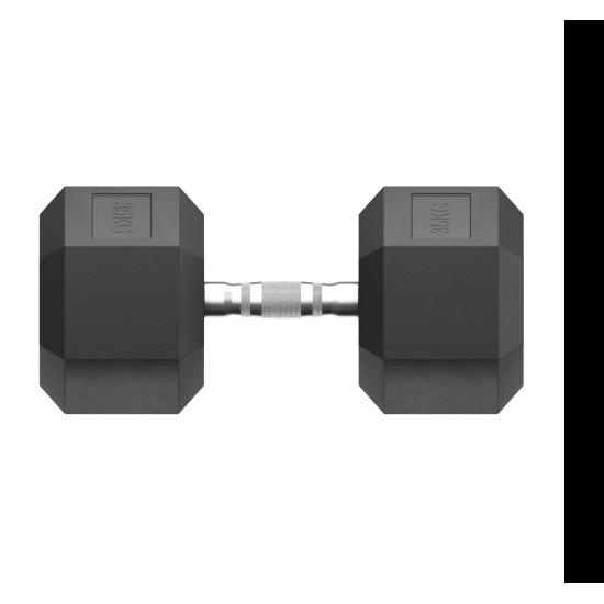 Гантель гексагональная UNIX Fit обрезиненная 35 кг / шт.