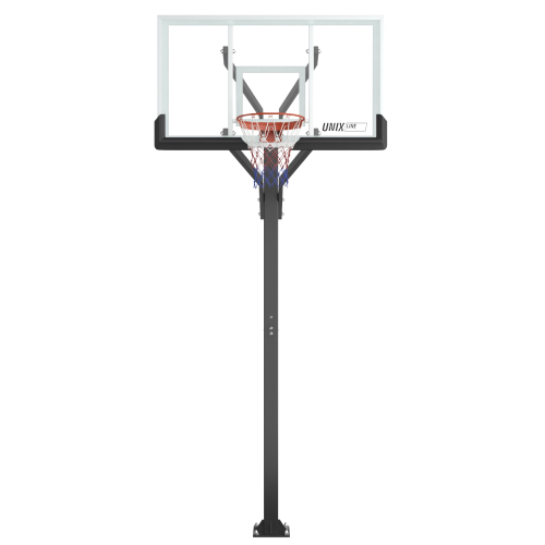 Баскетбольная стойка стационарная UNIX Line B-Stand-PC 72"x42" (180 х 105 см) R45 H230-305 см