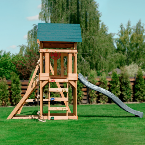 Детский игровой комплекс UNIX Line (6 in 1) Dark Green