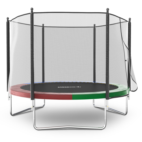 Батут UNIX Line Simple 10 ft (305 см) с внешней защитной сеткой, цветной