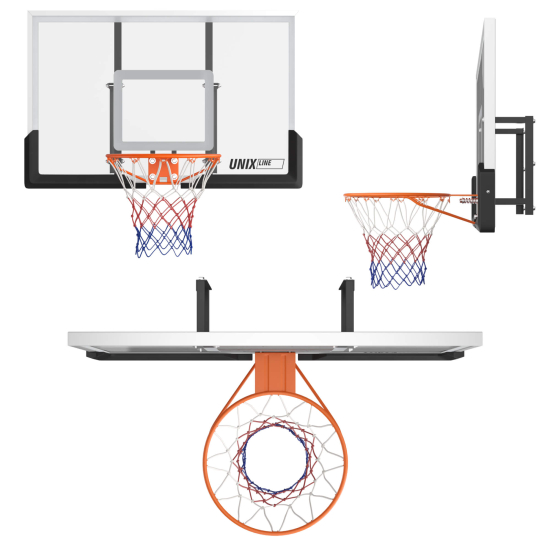 Баскетбольный щит UNIX Line B-Backboard 48"x32" (122 х 82 см) R45