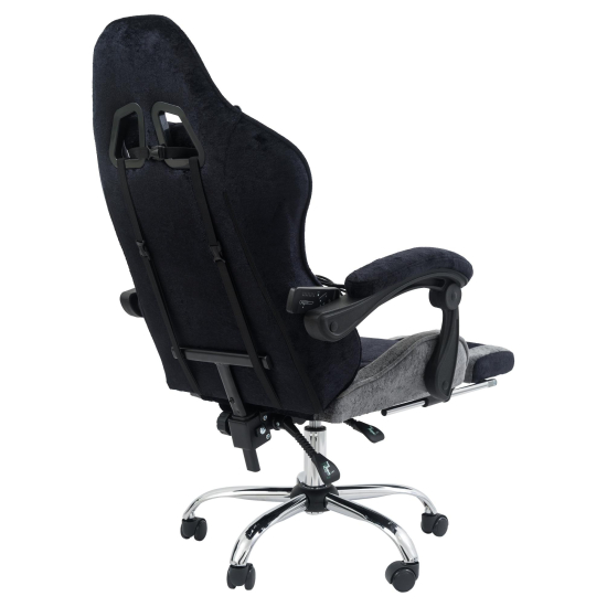 Вибромассажное кресло Calviano Amarone Black-Grey plush
