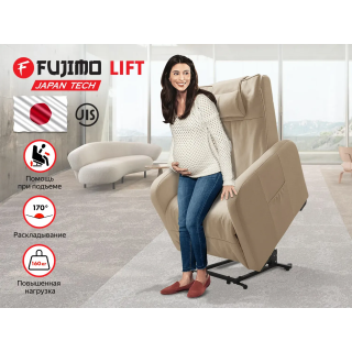 Кресло-реклайнер электрический с подъемом FUJIMO LIFT CHAIR Ваниль