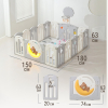 Манеж UNIX Kids DeLuxe V2 / Делюкс серый 150 x 180 см, с баскетбольным кольцом и ковриком