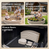 Песочница UNIX Kids Round круглая 120 см бежевый