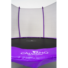 Батут пружинный с защитной сеткой Calviano 252 см - 8ft OUTSIDE master purple