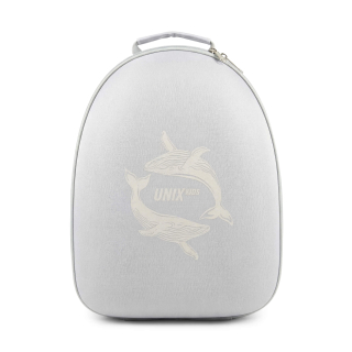 Самокат UNIX Kids Backpack Ocean / Океан с рюкзаком серый