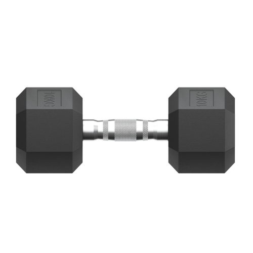 Гантель гексагональная UNIX Fit обрезиненная 10 кг, 2 шт.