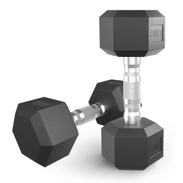 Гантель гексагональная UNIX Fit обрезиненная 7,5 кг, 2 шт.