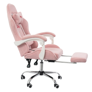 Вибромассажное кресло Calviano AVANTI ULTIMATO pink fabric