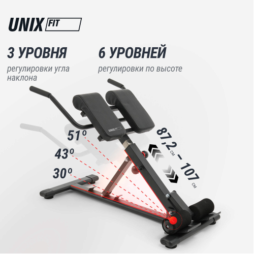 Гиперэкстензия UNIX Fit R-Chair 150G