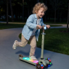 Самокат UNIX Kids Light с подсветкой, зеленый