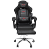 Вибромассажное кресло Calviano AVANTI ULTIMATO total black с подножкой