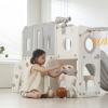 Игровой комплекс с горкой UNIX Kids Star / Звезда серый