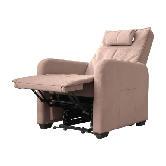 Кресло-реклайнер электрический с подъемом и массажем FUJIMO LIFT CHAIR Ваниль