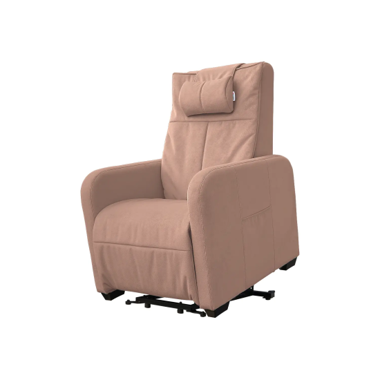 Кресло-реклайнер электрический с подъемом и массажем FUJIMO LIFT CHAIR Ваниль