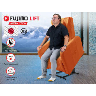 Кресло-реклайнер электрический с подъемом и массажем FUJIMO LIFT CHAIR цвет на заказ