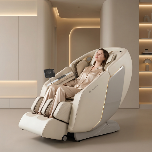 Массажное кресло Meridien Валенсия (Цвет: бежевый + белый)