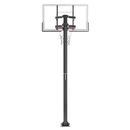 Баскетбольная стойка стационарная UNIX Line B-Stand-TG 54"x32" (140 х 80 см) R45 H230-305 см