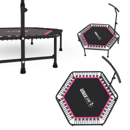 Батут спортивный UNIX Line FITNESS Pink (125 см)
