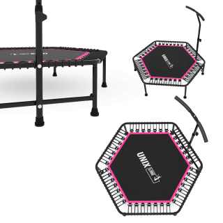 Батут спортивный UNIX Line FITNESS Pink (125 см)