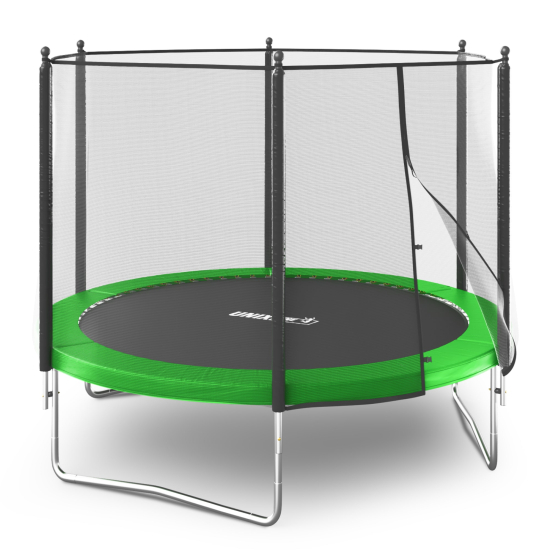 Батут UNIX Line Simple 10 ft (305 см) с внешней защитной сеткой, зеленый