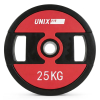 Набор дисков уретановых с хватом UNIX Fit PRO от 2,5 до 25 кг, 6 шт.
