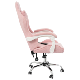 Вибромассажное кресло Calviano ASTI ULTIMATO pink fabric