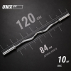 Гриф олимпийский UNIX Fit PRO 200 W-образный 120 см / 50 мм хромированный