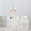 Манеж UNIX Kids Supreme Space / Премиальный 160x160 см серый