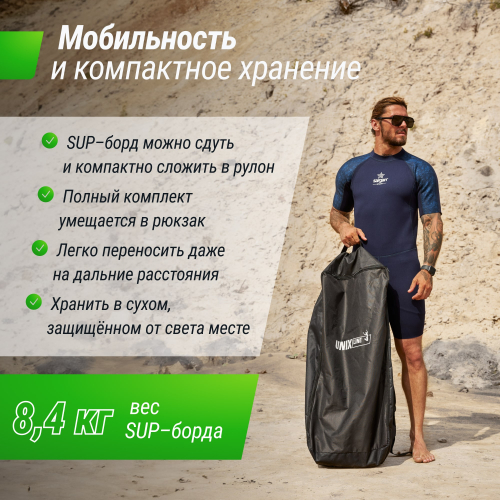 SUP-борд UNIX Line Розовый горизонт / Pink Horizon (335 см)