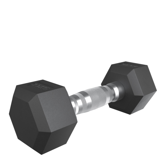 Гантель гексагональная UNIX Fit обрезиненная 2,5 кг / шт.