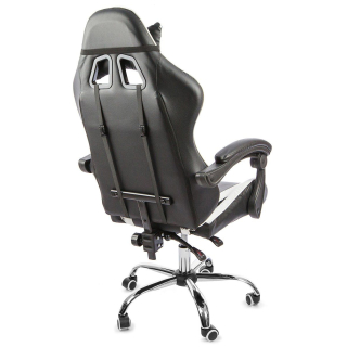 Вибромассажное кресло Calviano ASTI ULTIMATO black/white/blue