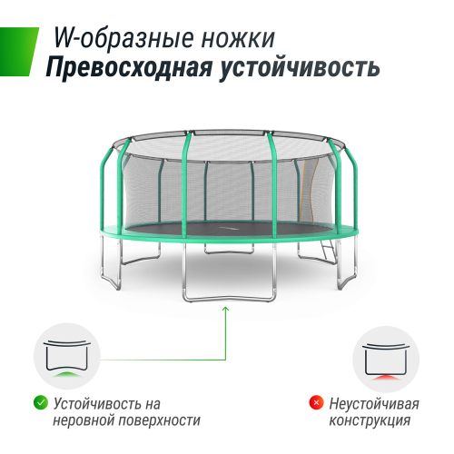 Батут UNIX Line SUPREME BASIC 16 ft (Green)