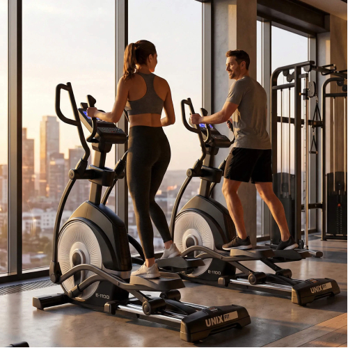 Эллиптический тренажер UNIX Fit E-1100 PRO (LED)