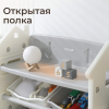 Стеллаж для игрушек и книг UNIX Kids Сastle / Замок серый