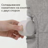 Бортик защитный для кровати UNIX Kids (120 см) серый