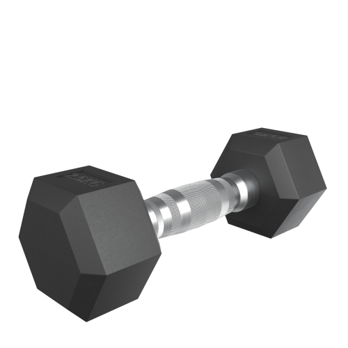 Гантель гексагональная UNIX Fit обрезиненная 2,5 кг, 2 шт.