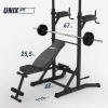 Турник-пресс-брусья со скамьей UNIX Fit POWER TOWER 150P