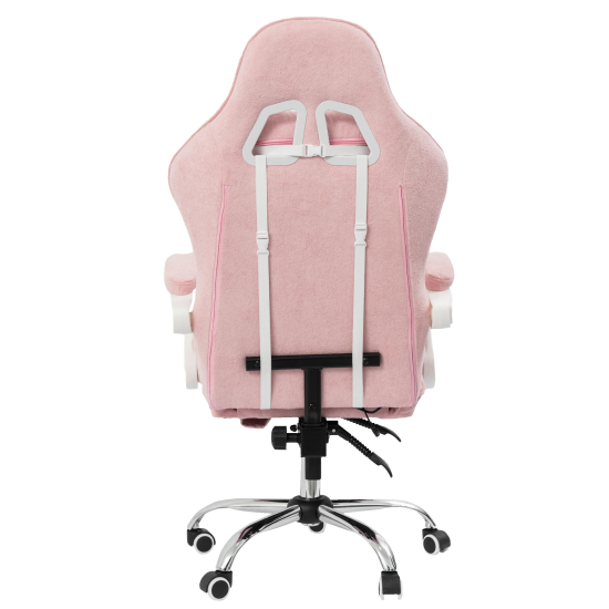 Вибромассажное кресло Calviano ASTI ULTIMATO pink fabric