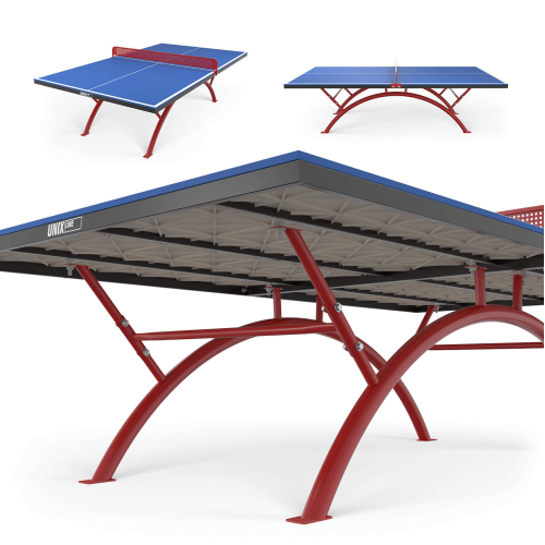 Антивандальный теннисный стол UNIX Line 14 mm SMC (Blue/Red)