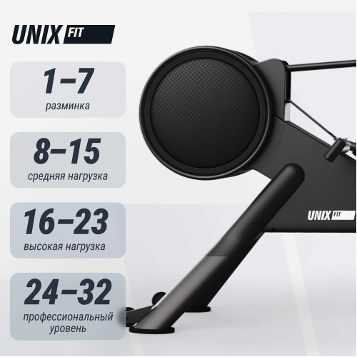 Гребной тренажер UNIX Fit Air Magnetic Rower-1100 PRO (10.1 TFT)