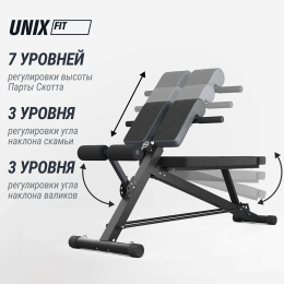 Скамья силовая универсальная UNIX Fit BENCH 4 in 1